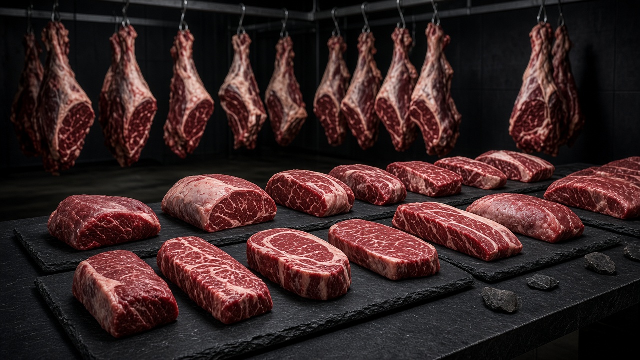 Premium meat cuts prepared for international trade
